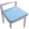 2Pcs Soft Chair Pads With Ties Flannel Chair Cushions for Kitchen Dining Room Office - Blue