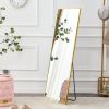 Aluminium alloy Metal Frame Wall Mounted Full Body Mirror ,Bathroom Vanity Mirror, Bedroom Home Porch, Decorative Mirror, Clothing Store, Floor Mounte