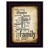 "Family" By Susan Boyle, Printed Wall Art, Ready To Hang Framed Poster, Black Frame