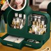 JoybosÂ® Makeup Storage Organizer Box with Led Lighted Mirror