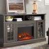 23 inch electric fireplace insert, cost-effective heater with log set & realistic flame, overheating protection