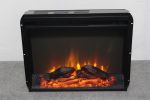 23 inch electric fireplace insert, cost-effective heater with log set & realistic flame, overheating protection