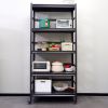 72"H Garage Shelving Bookshelf Kitchen Storage Rack with Wheels