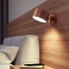 Walnut Magnetic Rechargeable Portable Motion Senseor Wall Lamp Dimmable Wall Scone Bedside Lamp