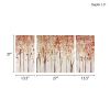 Triptych 3-piece Textured Canvas Wall Art Set