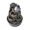 9.8inches Indoor Tabletop Fountain Cascading Fountain with Led Light & Crystal Ball