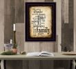 "Family" By Susan Boyle, Printed Wall Art, Ready To Hang Framed Poster, Black Frame