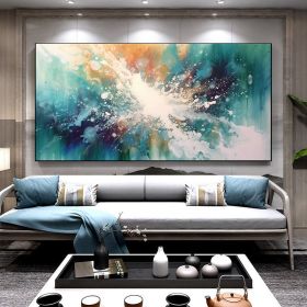 Hand Painted Oil Painting Large Acrylic Oil Painting On Canvas Abstract Painting Canvas Original abstract canvas wall art contemporary Painting For Li (style: 1, size: 150X220cm)