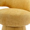 360 Degree Swivel Cuddle Barrel Accent Chairs, Round Armchairs with Wide Upholstered, Fluffy Fabric Chair for Living Room, Bedroom, Office, Waiting Ro