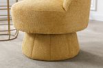 360 Degree Swivel Cuddle Barrel Accent Chairs, Round Armchairs with Wide Upholstered, Fluffy Fabric Chair for Living Room, Bedroom, Office, Waiting Ro