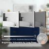 Rectangular Single Aluminum Framed Anti-Fog LED Light Wall Bathroom Vanity Mirror