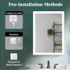 LED Lighted LED Lit Mirror Rectangular Fog Free Frameless Bathroom Vanity Mirror